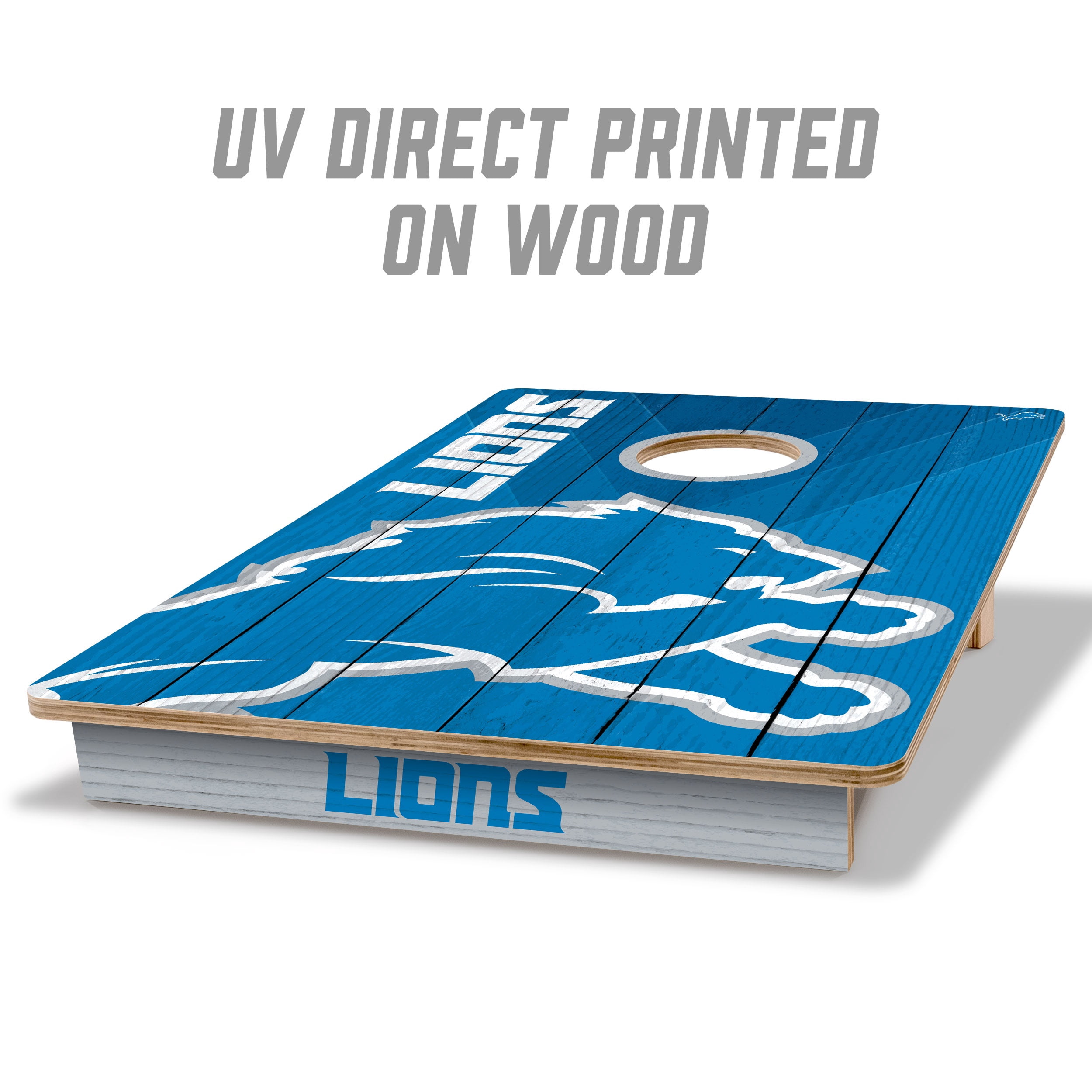 YouTheFan NFL Detroit Lions 2' x 3' Cornhole Game No Bags