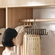 thumbnail image 4 of Portahorcas multiusos de 20 ganchos | Organizador metálico para armarios de ropa interior, sujetadores, camisetas de tirantes | Almacenamiento de prendas que ahorran espacio, diseño antideslizante, 4 of 6