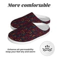 thumbnail image 6 of Kdxio Music Women's Men's Slippers Plush Slip-On House Slipper for Winter Indoor Soft Cushion Non-slip Fluffy Slides Slippers-46/47, 6 of 7