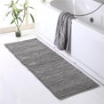 thumbnail image 1 of Affinity Linens LBD22X60RG-GRY Braided & Loop Chenille Oversized Bath Rug, Grey - 22 x 60 in., 1 of 3