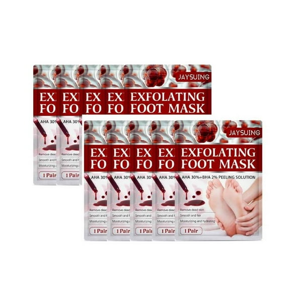 LoyGkgas 10 Pairs Exfoliating Feet Mask Sock Pedicure Peeling Dead Skin