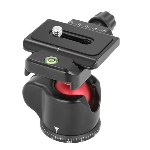 Mini trípode esférico de metal con movimiento horizontal y vertical para cámara réflex de 360 grados, fotografía, cámara panorámica con movimiento horizontal y vertical