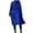 Blue, variant on TFEOQRY Fashion Women Outwear Jackets Solid Color Button Long Sleeved Turndown Collar Woolen Overcoat Hoodless Casual Jacket Coat Blouse Hoodless Outwear Green