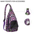 thumbnail image 2 of Waterproof Hiking Backpack Sling Bag for Women – Lightweight Crossbody Bag with Adjustable Strap, Multipurpose Chest Bag for Travel & Outdoor Adventures – Mandala Zen Geometric Design, 2 of 4
