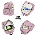 thumbnail image 5 of FORMRS Mini Backpack Purse for Women Quilted Travel Daypack Casual Shoulder Bag, Purple Floral Horses Pattern, 5 of 7