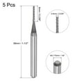 thumbnail image 2 of Uxcell Diamond Film Coated Carbide End Mill Router Bit for MDF 0.9mm x 6mm, 2 of 6