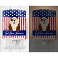 thumbnail image 2 of Caroline's Treasures BB3116CNL PatrioticEnglish Bulldog Brindle White Ceramic Night Light, 6x4x3", multicolor, 2 of 2