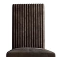 thumbnail image 4 of Castle Place Corduroy Glam Velvet Upholstered Dining Chairs, Brown, Set of 2, 4 of 9