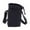 Black, variant on Water Bottle Holder with Strap Adjustable Strap Crossbody Water Bottle Bag with Front Pocket Drawstring Water Bottle Carrier for Hiking Camping (Black)