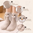 thumbnail image 7 of Funny 3D Rabbit Fuzzy Cozy Slipper Socks Gift for Women Teen Girl | Cute Animal Fluffy Thermal Socks Fun Rabbit Lovers Warm Gift Ideas for Birthday Valentines Easter Christmas Stocking Stuffer, 7 of 7