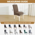 thumbnail image 5 of JIATER 100% Waterproof Dining Chair Covers Stretch Chair Slipcovers Protector Set of 4,Light Coffee, 5 of 8