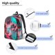thumbnail image 3 of Disketp Psychedelic Hairless Cat Mochila de Lona Estampada, Mochila Escolar de Viaje Ligera para Estudiantes y Portátil-Small, 3 of 5