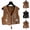 Black, variant on Embroidered Suede Vest for Women Floral Sleeveless Cropped Vest Boho Tie Front Western Style Waistcoat