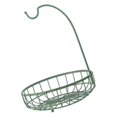 thumbnail image 2 of Iron Fruit Basket Bowl Countertop Banana Hanger Storage kitchen counter Green Small, 2 of 9