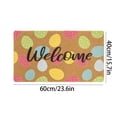 thumbnail image 3 of YingYouFu Easter Welcome Mat Outdoor, Rabbit Egg Coir Doormat for Front Entryway, Absorbent Non Slip Rug with Rubber Backing for Spring Porch Decoration, 3 of 6