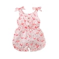 thumbnail image 2 of ITFABS Bébé Fille Combinaison en Coton, Impression Bretelles Romper, 2 of 9