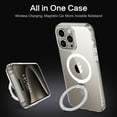 thumbnail image 3 of for iPhone 15 Pro Max  Case with Invisible Stand [Compatible with Magsafe], Clear Full Body Cover Slim Transparent Shockproof Phone Case for Apple iPhone 15 Pro Max 6.7", Clear, 3 of 17