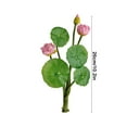 thumbnail image 3 of Kumdkd 9.8"Artificial Lotus Flowers Set - Sacred Floating Water Lilies for Buddha Altar & Home Decor | Hypoallergenic Silk-Like Plastic Blooms, 3 of 6