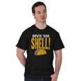 thumbnail image 4 of Give Em Hell Tacos Tuesday Pun Funny Men's Graphic T Shirt Tees Brisco Brands M, 4 of 4