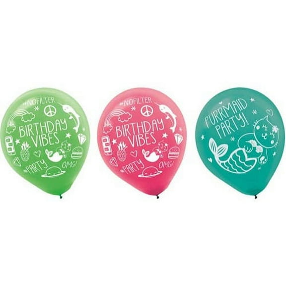 Selfie Celebration Latex Balloons (6ct)