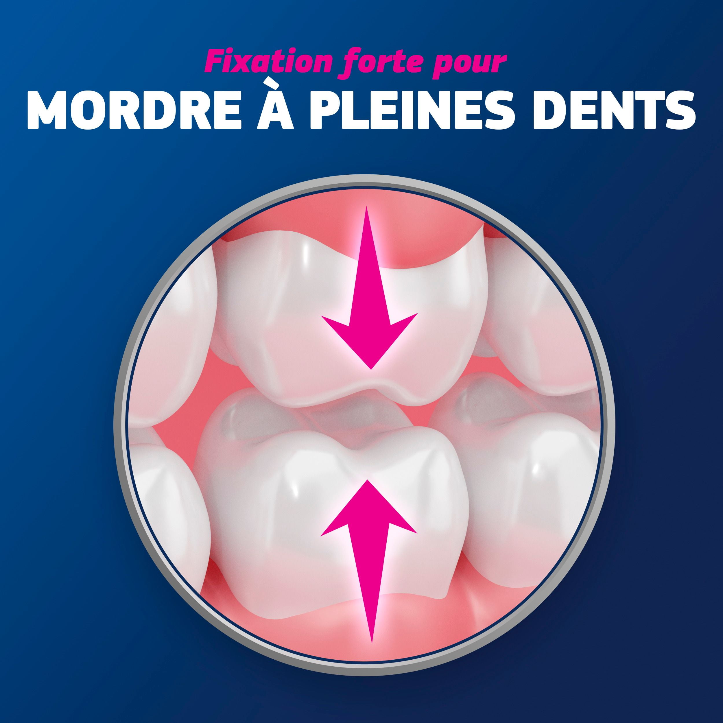 Crème adhésive sûre pour prothèses Fixodent Plus à saveur de Scope, paquet double 2 x 57 g