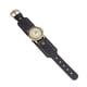 thumbnail image 2 of FELTECHELECTR reloj de piel de vaca auténtica, estilo vintage, romano, estilo casual, de cuarzo, creativo, para mujer (negro)., 2 of 2