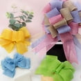 thumbnail image 4 of Easter Burlap Ribbon - Pink/Blue/Lavender/Apple Green/Yellow/Orange Wired Ribbon, Perfect for Crafts, Wreaths, Bow, Wrapping, Decoration, 4 of 4