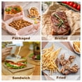 thumbnail image 7 of Uxcell 300pcs Square Checkered Wax Paper Sheets 8.66" x 8.66" Oil-absorbing Dry Food Wrapping Paper for Sandwich Baking Paper Liners Picnic Basket Bread Hamburger Wrap Kitchen, Brown, 7 of 7