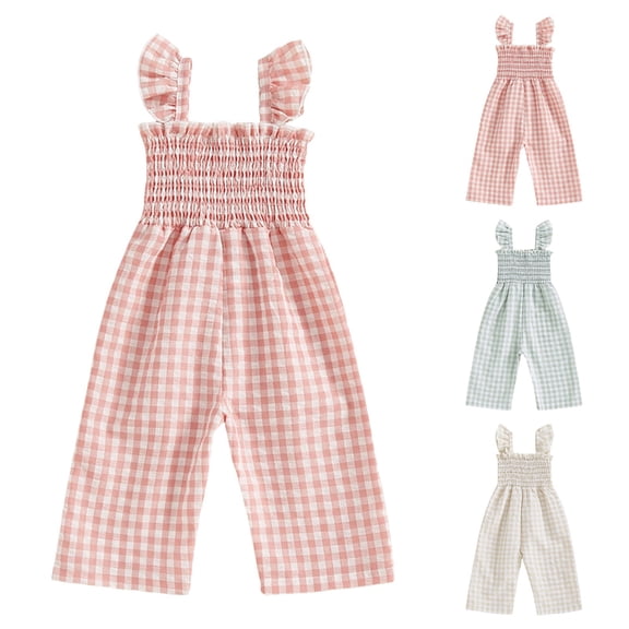 White Bodysuit Girls Toddler Baby Girl Summer Jumpsuit Sleeveless Floral Print Romper Overalls 6M 12M 18M 24M 3T 4T Kids Wide Leg Pants Summer Clothes
