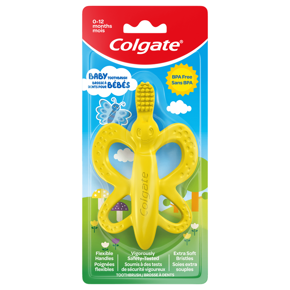 Colgate Baby Toothbrush and Teether, BPA Free, Extra Soft, 1 Ct
