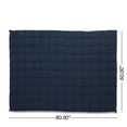 thumbnail image 2 of OkiOki 15 lbs Weighted Blanket, Navy Blue, 2 of 7