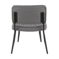 thumbnail image 4 of Lumisource Stout Contemporary Lounge Chair and Ottoman Set in Black Steel and Grey Fabric, 4 of 7