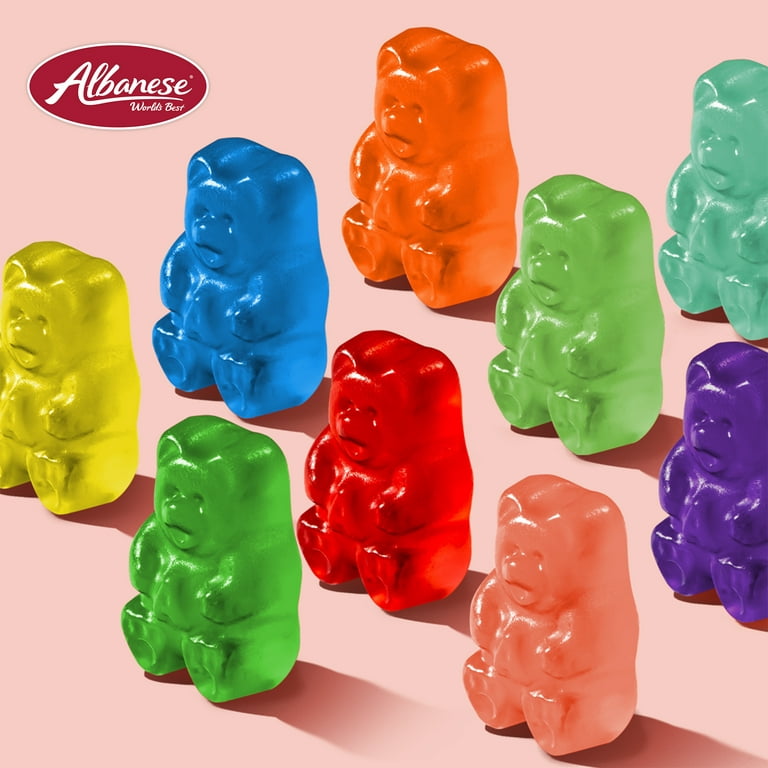 Albanese World's Best 12 Flavor Gummi Bears, 7.5oz Regular Size 