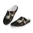 thumbnail image 2 of KLL Gold Pattern Skull Pattern Adult Unisex Cozy Slippers,Fuzzy Slip-on Slippers TPR Sole Slippers Comfort Plush Home Footwear for Indoor & Outdoor-39/40, 2 of 7