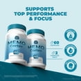 thumbnail image 4 of Memo Cortex – Daily Formula with a Natural Blend to Help Maintain Focus, Memory & Concentration | Clean, Gentle, Easy-to-Swallow MemoCortex Capsules for Everyday Sharpness (60 Capsules), 4 of 10