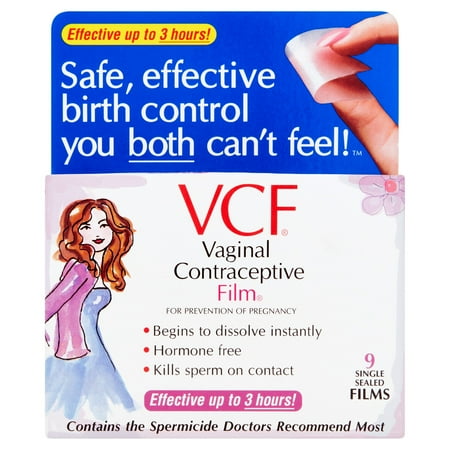 VCF Vaginal Contraceptive Film - 9 ct