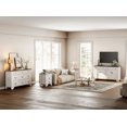thumbnail image 2 of WAMPAT Farmhouse 4-Piece Bedroom Set, 53.5" Wood 9-Drawer Dresser, 59" Sideboard, and Nightstand Set of 2 with Charging Station for Bedroom,Living Room,White, 2 of 9