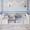 White, variant on Mintazer Double Twin Floor Bed with Semi‑Enclosed Guardrails for Kids Shared Bedroom, Natural