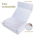 thumbnail image 2 of 4 Pack Magnetic Closure Boxes, 12x8x4 White Gift Box with Lid for Party Festival Birthday, 2 of 8