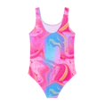 thumbnail image 4 of Tiijoy Girls One-Piece Swimsuit Stretch Bathing Suit with UPF50+, Pink, Sizes 9-10, 4 of 5