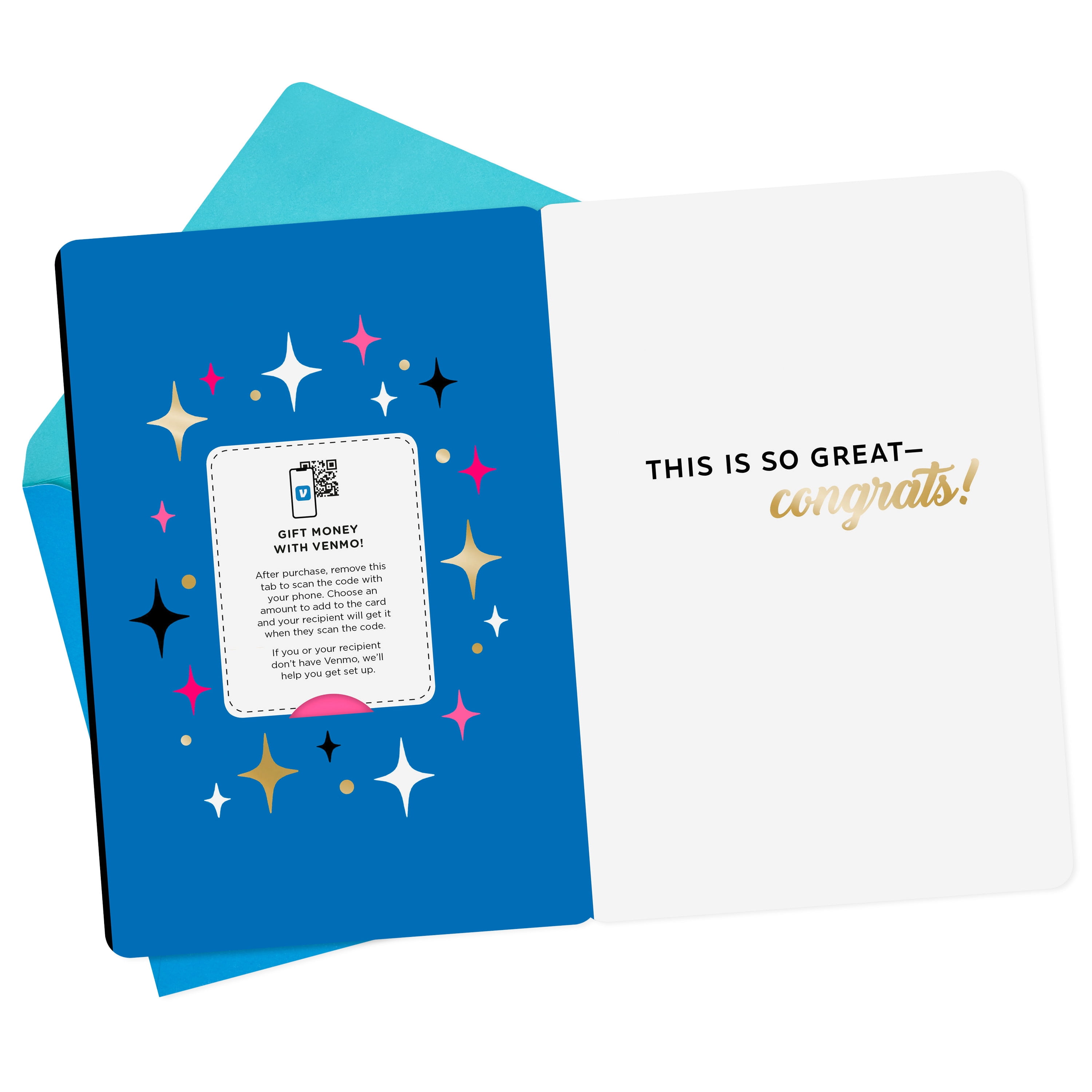Hallmark And Venmo Congratulations Greeting Card ("Yes, Hell Yes")