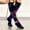 Blue, variant on Womens Socks Cute Animal Knitted Mid Calf Soft Stylish Thigh High Stockings Blue One Size