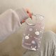 thumbnail image 2 of Funda de conejito compatible con iPhone 13 Pro Max, bonita funda protectora a prueba de golpes con diseño de conejo morado transparente y flores para mujeres y niñas, 2 of 8