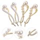 thumbnail image 1 of IFANLANDOR 2Ud Pasadores De Dorados Con Para Mujer Y Decorativos Para, 1 of 6
