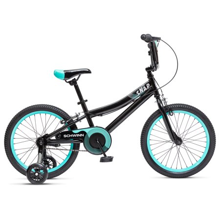 Schwinn Snap Kids’ Bike, 18 in, Light Frame, Boys, Black