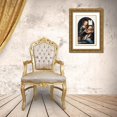 thumbnail image 3 of da Vinci, Leonardo 23x32 Gold Ornate Wood Framed with Double Matting Museum Art Print Titled - Benois Madonna, 3 of 4