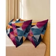 thumbnail image 4 of Blue Pink Rhombus Body Pillow Cover 20 x 60 Inch Decorative Pillow Cover Abstract Geometric Artwork Lumbar Pillowcase Seasonal Rectangle Cushion Case for Couch Sofa Bed Living Room, 4 of 7