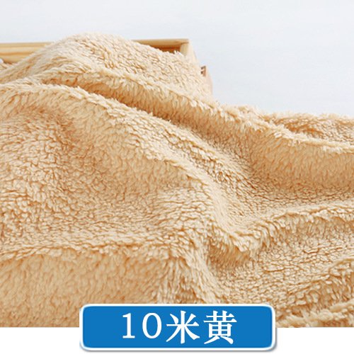 Xiao Hua Tela de Felpa Beige de un Solo Lado -1 Pieza, 39.37 X 62.99 Pulgadas Tela de Felpa Suave Cosida, Adecuada para Mantas, Almohadas, Juguetes de Felpa, Camas para Mascotas, Sábanas y Proyectos