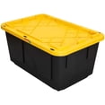 thumbnail image 1 of Cajas de Plástico para Candados BoxUpYellow 1Pza 102 Lt 77x52x38cm Apilable Polietileno Color Negro/Amarillo., 1 of 1