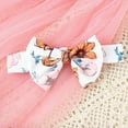 thumbnail image 5 of Bellafa Newborn Infant Girls 4Pcs Outfits Baby Girl Letters Ribbed Ruffle Romper+ Floral Pants+ Headband Hat Sets Fall Winter Clothes, 5 of 11